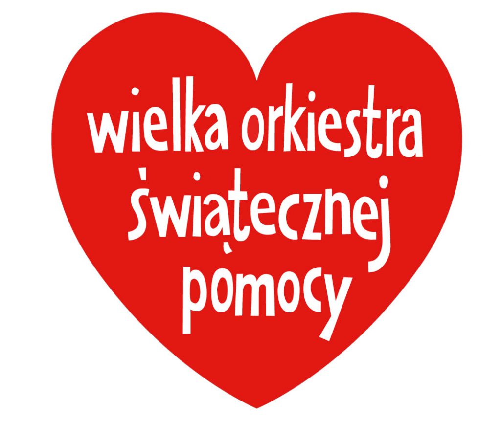Charytatywna aktywność Polaków to nie tylko WOŚP - czerwone serce z napisem Wielka Orkiestra Świątecznej Pomocy