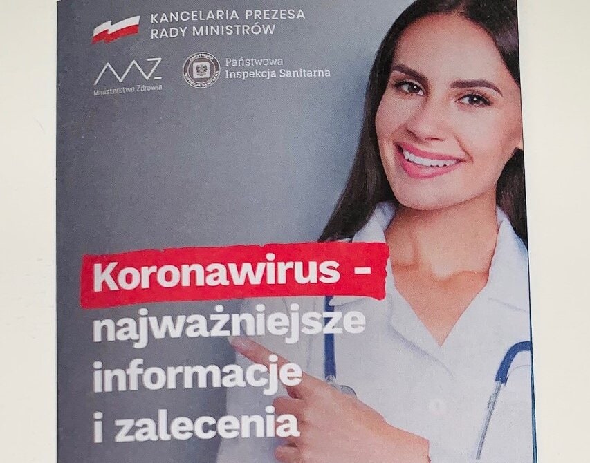 Ulotki o koronawirusie trafią do skrznek - ulotka Poczty Polskiej
