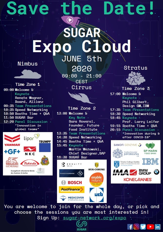 SUGAR EXPO Cloud 5.06 – w poszukiwaniu innowacji - plakat ze szczegółami wydarzenia - agenda