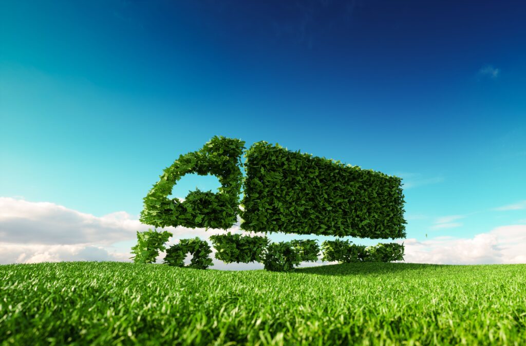 CHEP, Unilever i Biedronka demonstrują praktyczny wymiar zrównoważonego rozwoju podczas II Webinaru Lean&Green - zielone auto z liści.