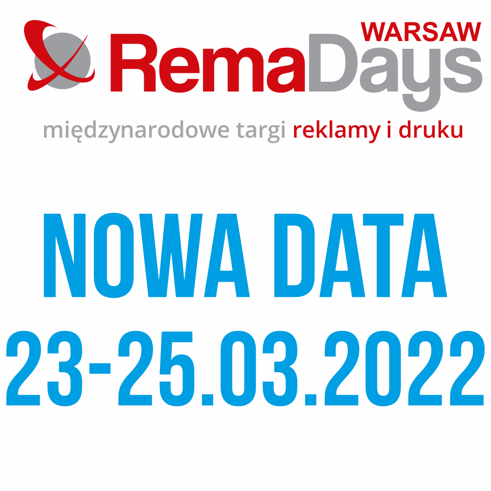 RemaDays - nowa data 23-25 marca 2022 r. - baner z nowa data targów Remadays 2022