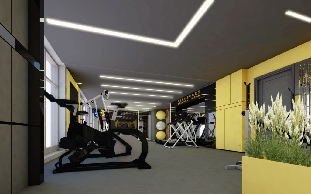 Aurec Home odnotowuje wzrost sprzedaży mieszkań i planuje kolejne inwestycje - sala fitness