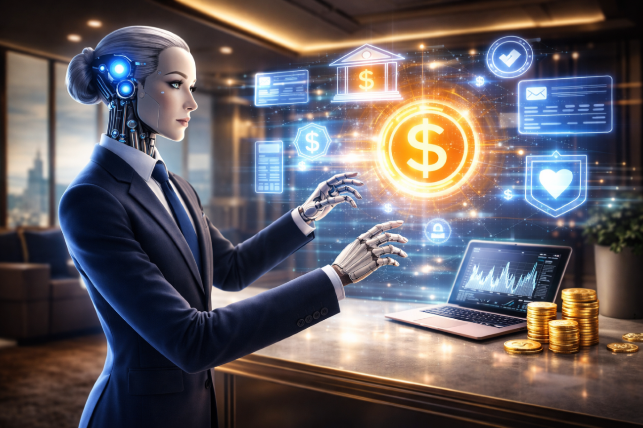 Sztuczna inteligencja w bankowości analizująca dane finansowe i transakcje klientów