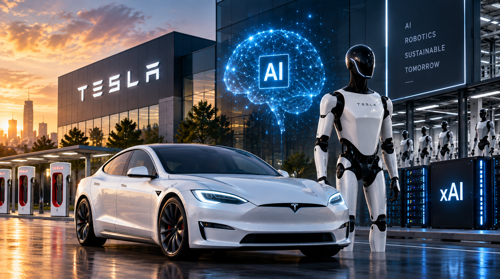 Tesla zmienia kurs. Samochody to już nie wszystko – Musk stawia na AI, robotaxi i robotykę